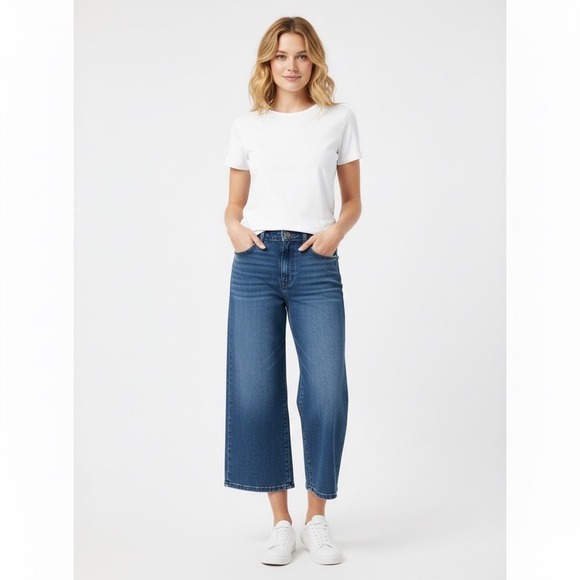 Simply Vera Vera Wang Denim - Simply Vera Vera Wang Cropped Blue Jeans Womens 18W Denim Casual Everyday